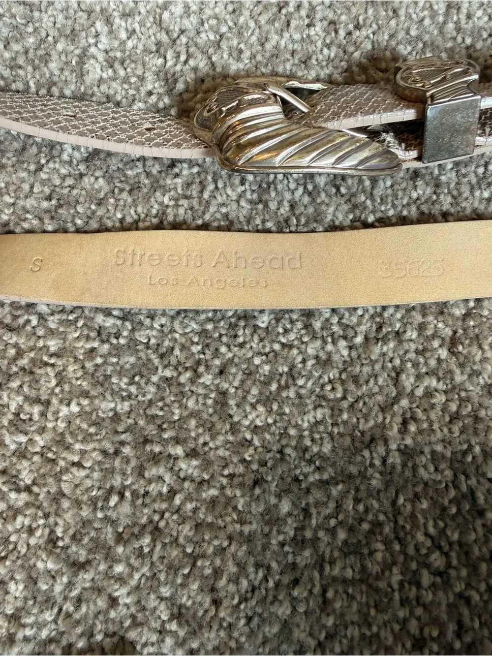 Streets Ahead vintage snakeskin belt